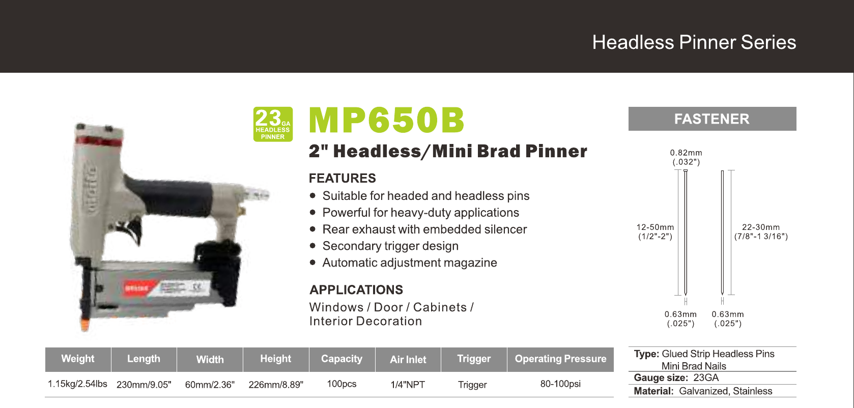 Sztyfciarka Meite P650B