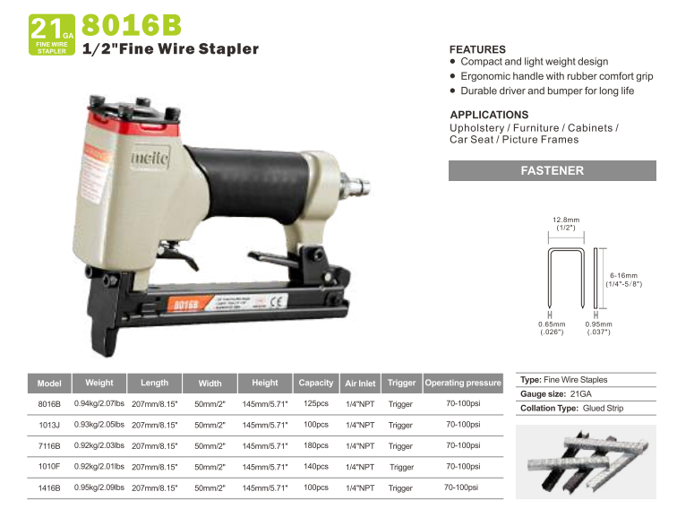 Zszywacz pneumatyczny Meite MT8016A