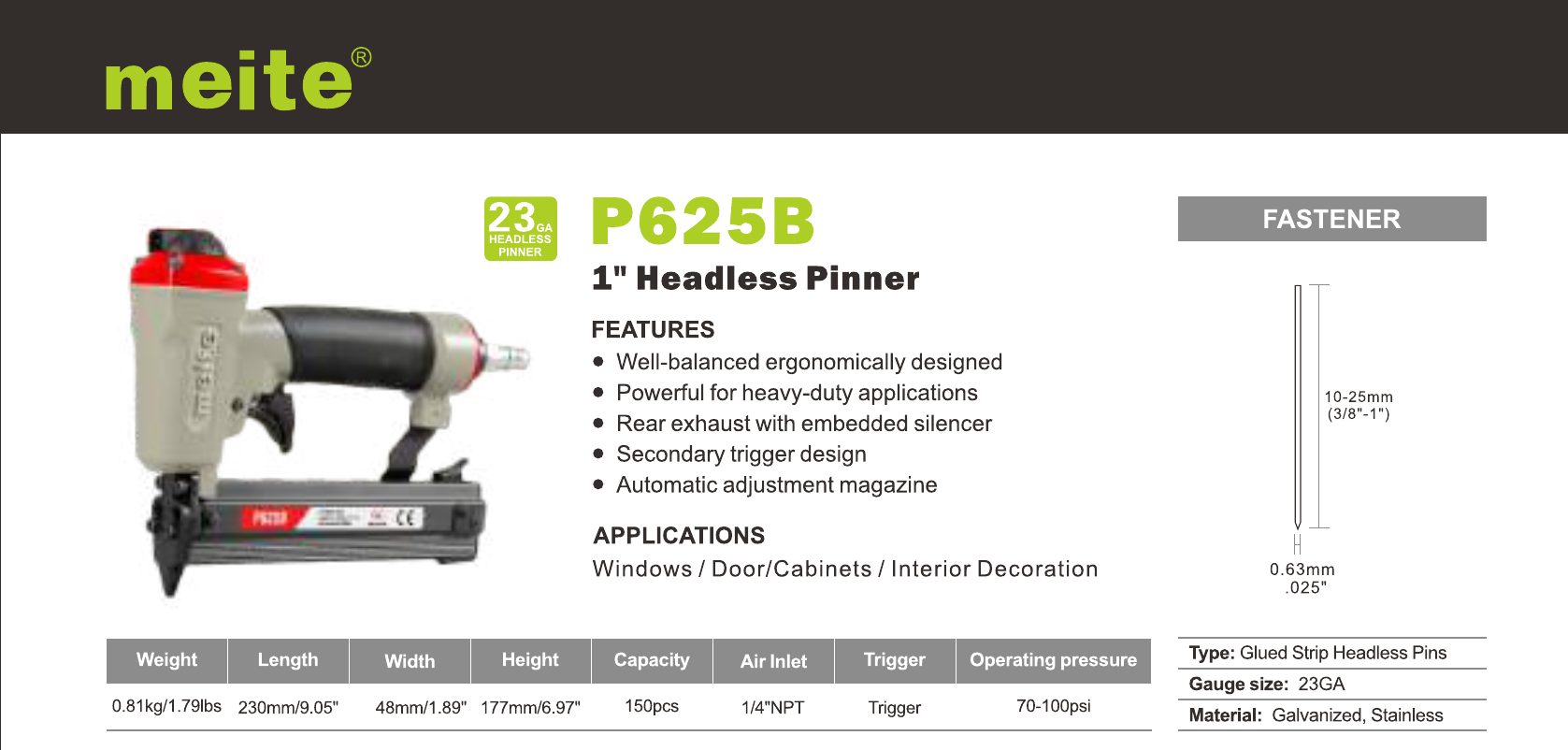 Sztyfciarka Meite P625B